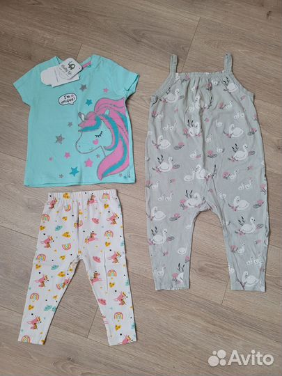 Вещи летние для девочки 86