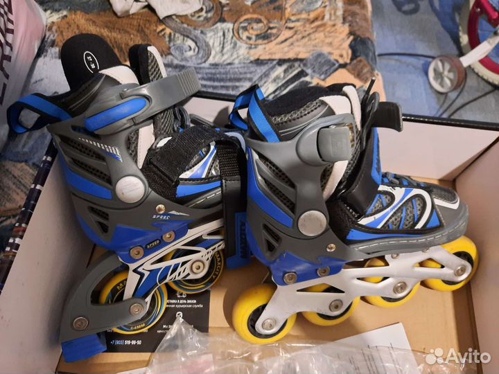 Роликовые коньки детские раздвижные