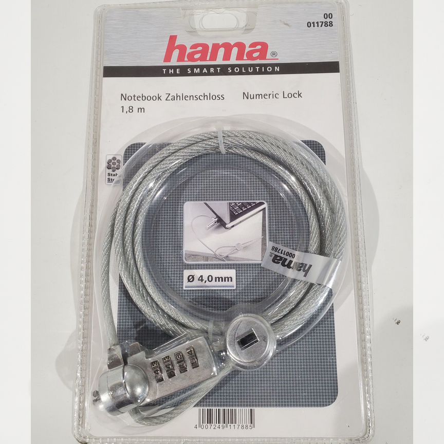 [0011788] Кодовый Замок Для Ноутбука Hama 0011788