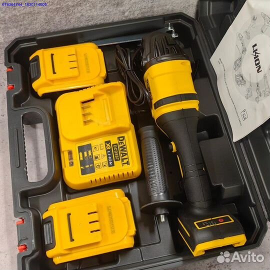 Болгарка ушм dewalt аккумуляторная 125 мм 2 аккум