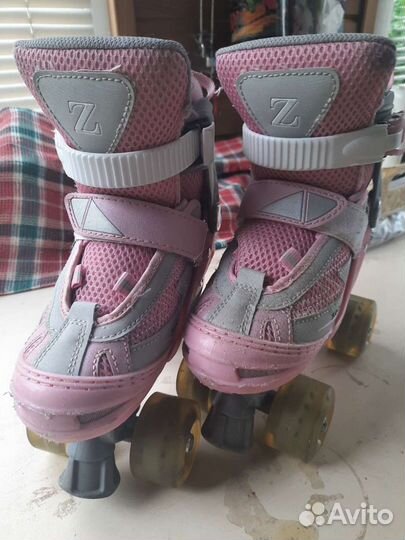 Роликовые коньки детские раздвижные