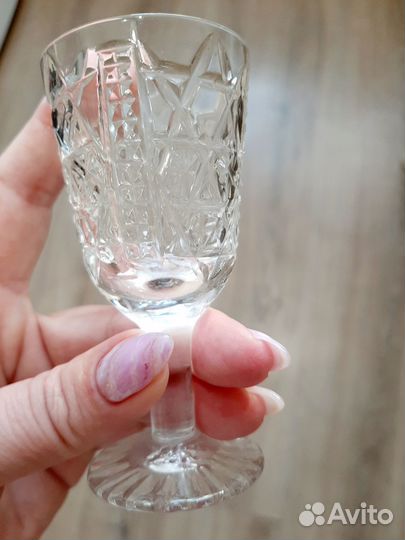 Хрустальные рюмки на ножке СССР