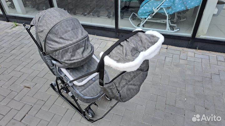 Санки коляска наши детки 6