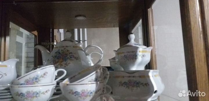 Чайный сервиз гдр мейсенский букет