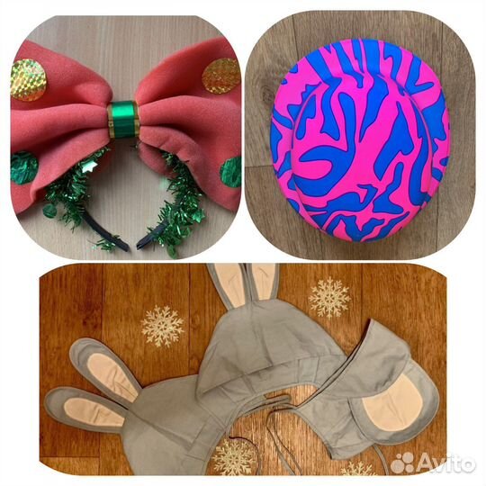 Ушки Зайчика, Мышки, шляпа карнавальная