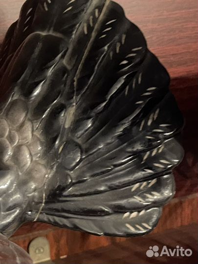 Фаянсовая европейская статуэтка. Глухарь. Тетерев