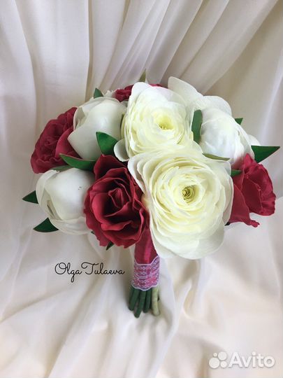 Свадебный букет ручной работы