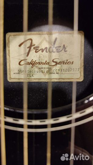 Электро акустическая гитара Fender