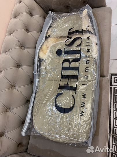 Конверт зимний из овчины в коляску