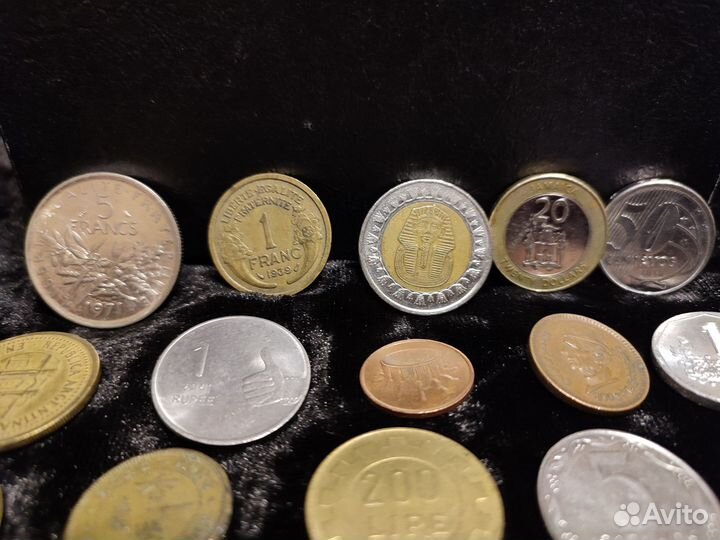 Набор иностранных монет 30 шт экзотика