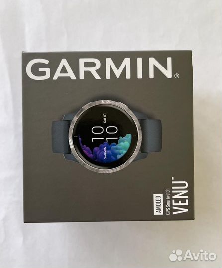 Часы Garmin venu синий гранит