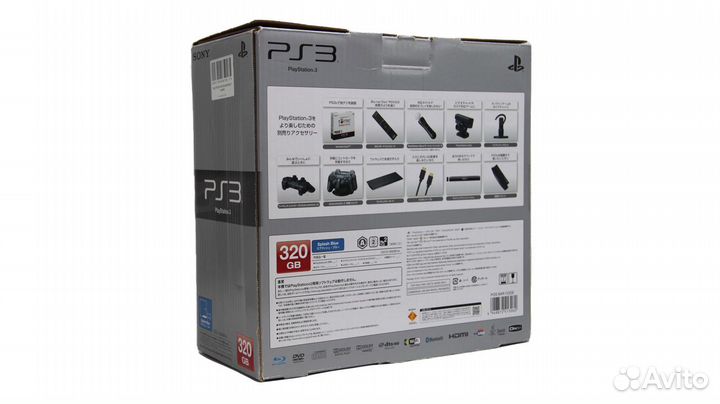 Sony PS3 Slim 320 Gb Splash Blue В Коробке