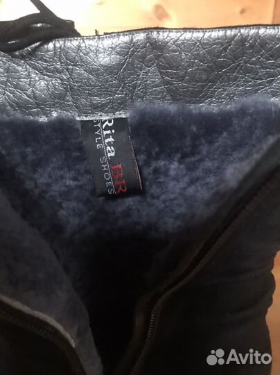 Сапоги зимние Rita Bravuro 38. Нат замша, мех