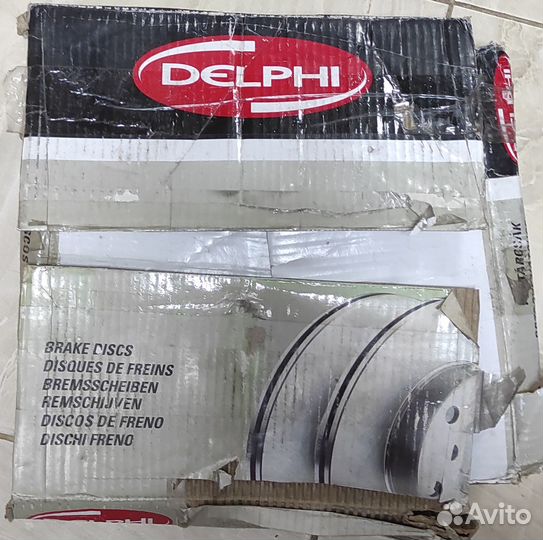 Диск тормозной передний delphi для astra j