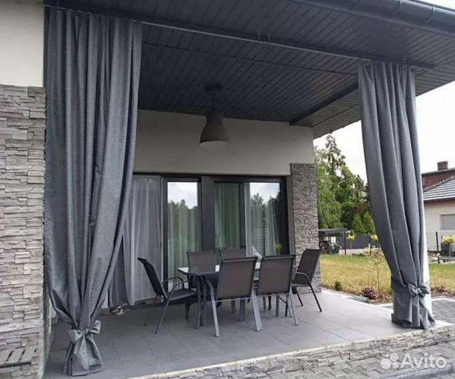 Пвх Мягкие окна, полог, тент Шторы (габардин)