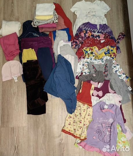 Вещи пакетом для девочки 74-80