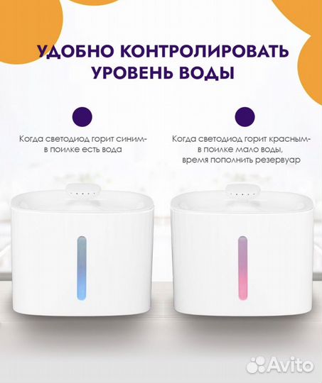 Поилка фонтан для кошек и собак