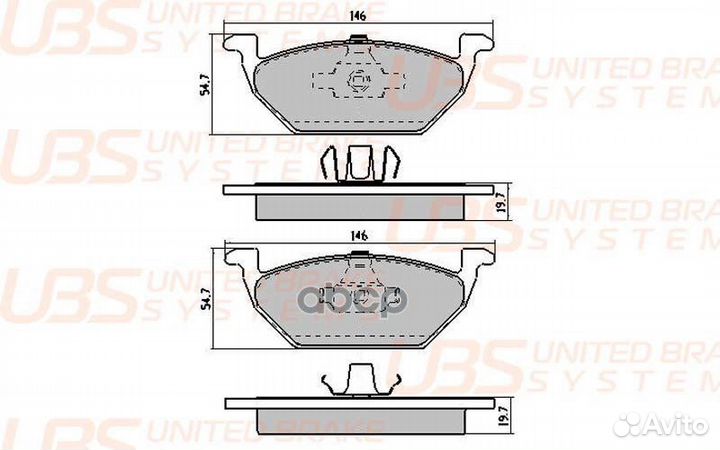 Тормозные колодки skoda rapid 12/15/octavia