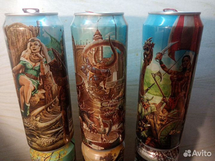 Банки пивные Faxe Viking*s(Викинги) 0,45л.6 ш-к