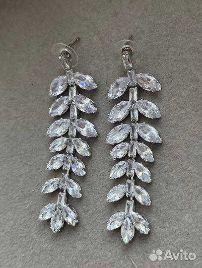 Серьги веточки Swarovski