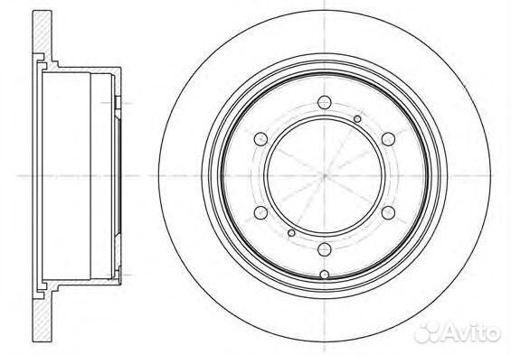 Диск тормозной задний