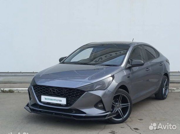 Сплиттер Губа Бампер Hyundai Solaris 2020 рест
