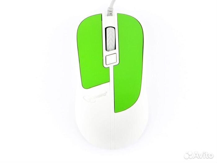 Мышь Gembird MOP-410-GRN USB зелёный 3 кнопки+кол