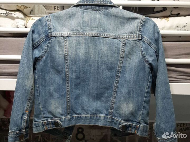 Джинсовая куртка zara kids 110см 4-5 лет