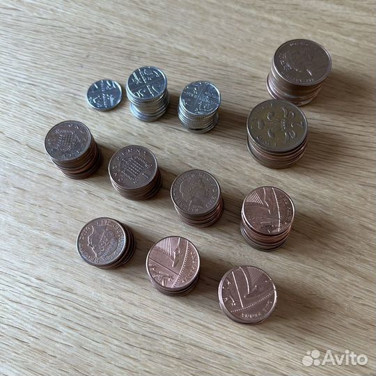 Пенсы 1-2-5 Великобритания