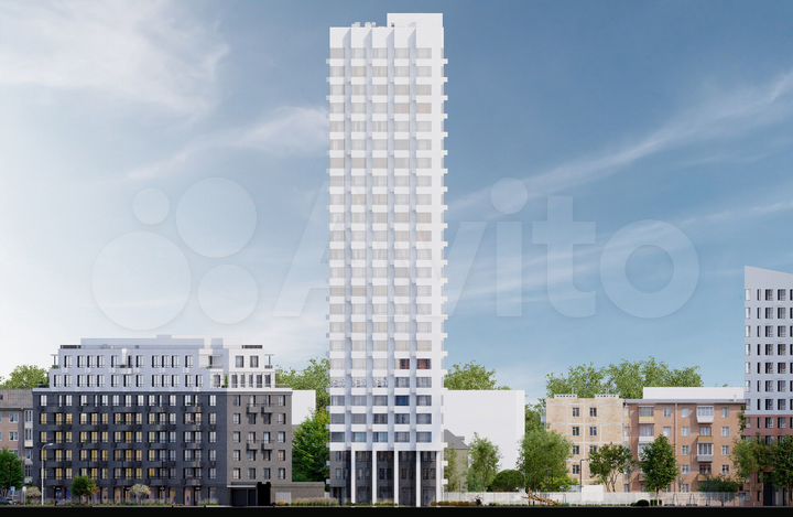 2-к. квартира, 48,8 м², 3/25 эт.