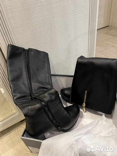 Сапоги женские зимние, размер 35, натуральная кожа