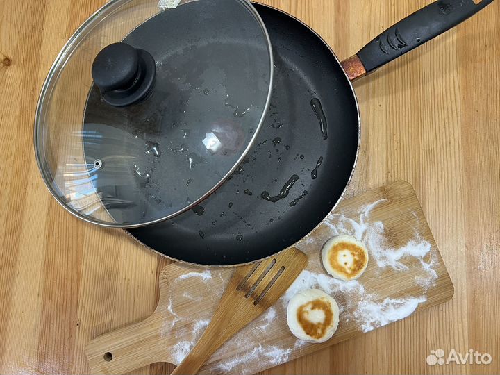 Сковорода tefal 28 см с крышкой