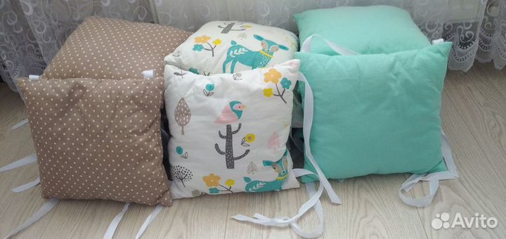 Бортики в детскую кроватку бу