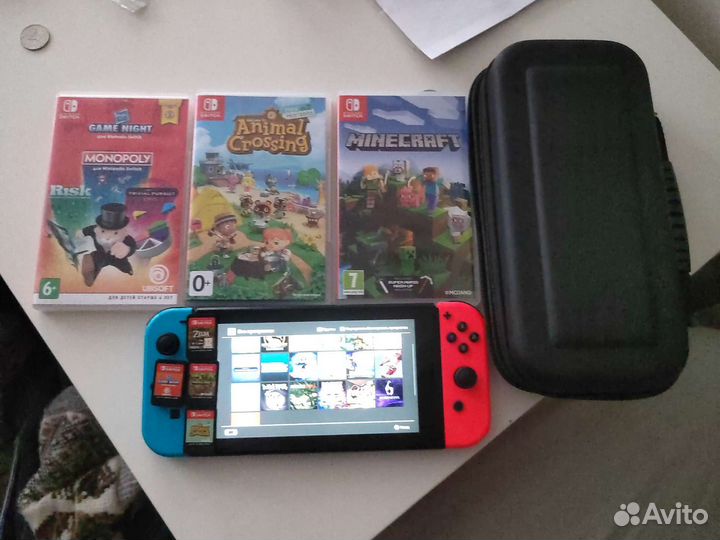 Nintendo switch rev 2 не прошитая с играми