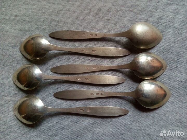 Кофейные ложки Таллин серебро 916 проба