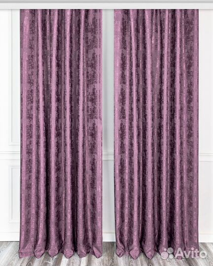Шторы мрамор Зарина фиолет готовые и на заказ