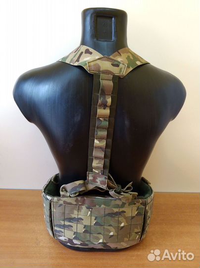 Боевой пояс с баллистическим пакетом и лямками Бр1