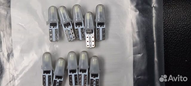 Лампы LED T5 W3W W1.2W (светло-голубой)