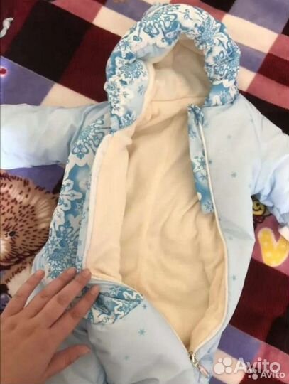 Конверт зимний на выписку