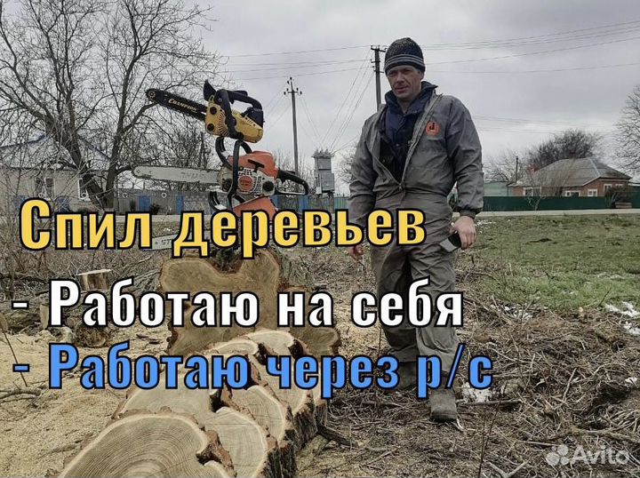 Спил деревьев / расчистка участков