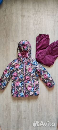 Демисезонная куртка и брюки для девочки, б/у