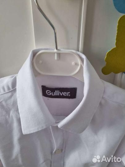 Рубашка белая Gulliver, 128