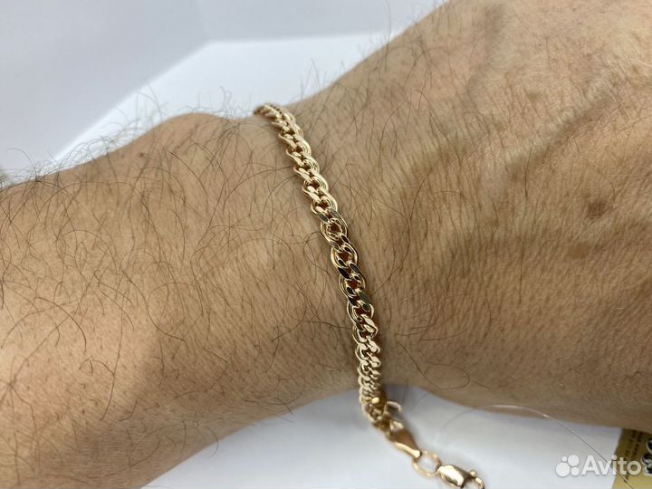 Золотой браслет Нонна 19 см (3,29 гр)