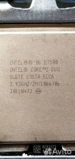 Процессор Intel Core 2 Duo E7500 2.93GHz
