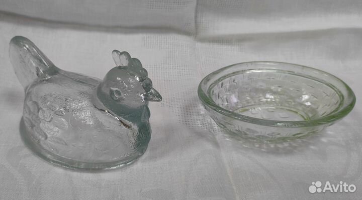 Курочка-паштетница. Старенькая стекло