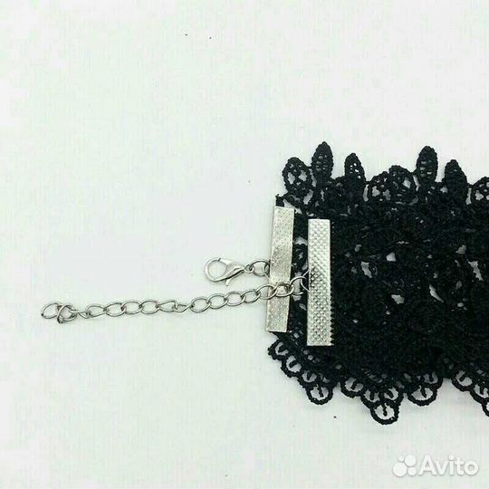 «Колье из кружева, черного цвета»