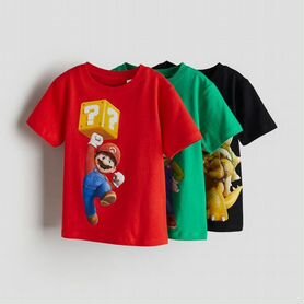 Футболка 3 шт Марио H&M Mario