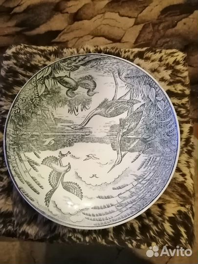Блюдо большое СССР декаротивное