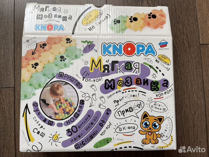 Knopa мягкая мозаика 30 деталей кнопа