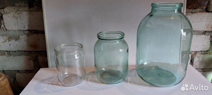 Стеклобанки: 0,5 литра, 0,7 литра, 1 литр 3 литра